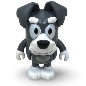 Bluey The Terriers Dog Figure Moose Toys Ludo Studio Dark Gray White 2.5 Inch